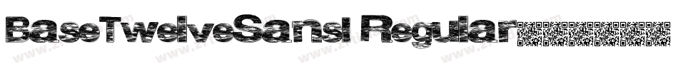 BaseTwelveSansI Regular字体转换